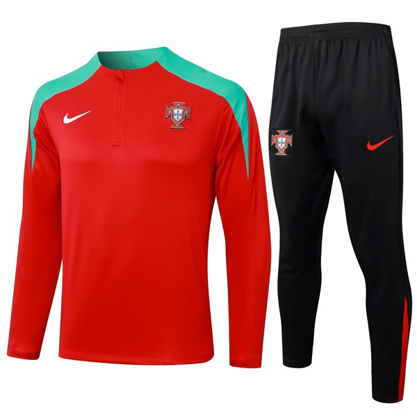 Sudadera De Training Portugal 2024-25 Rojo Verde 3